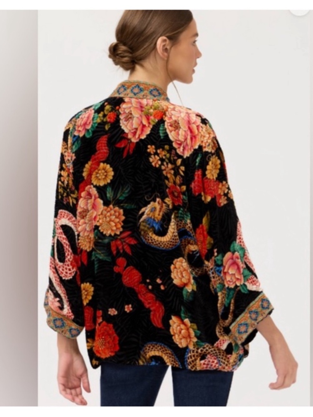 NWT JOHNNY WAS MERHAWI KIMONO JACKET - Picture 3 of 10